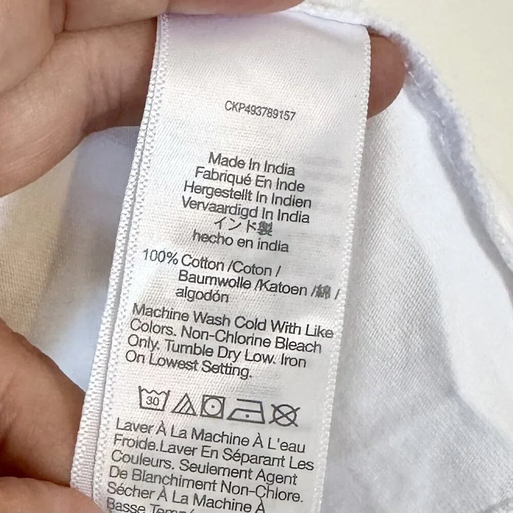 NWT Madewell White Puff-Sleeve Tee - Size: Extra Small